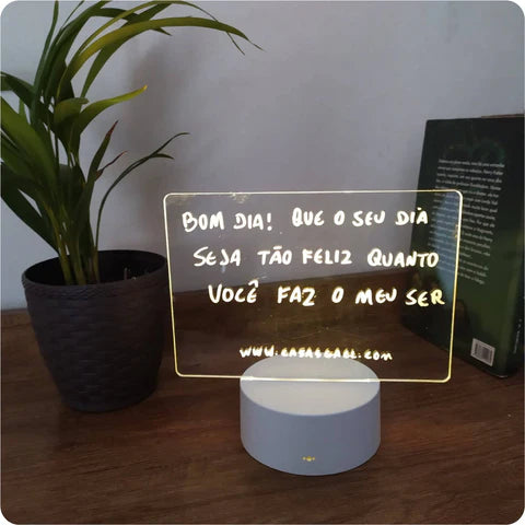 Plaquinha Led Mágica