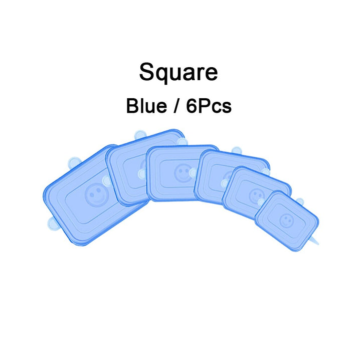 Kit de Tampas de Silicone Reutilizável Universal Elástica