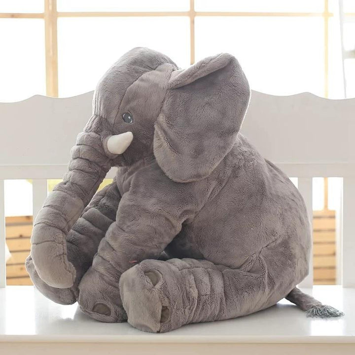 Almofada Macia de Pelúcia Infantil Elefante para Bebês Dormirem