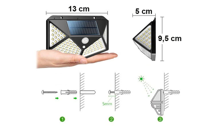 Holofote Solar Inteligente - SmartLED